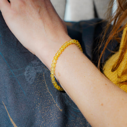 Citrine Bracelet (4mm)
