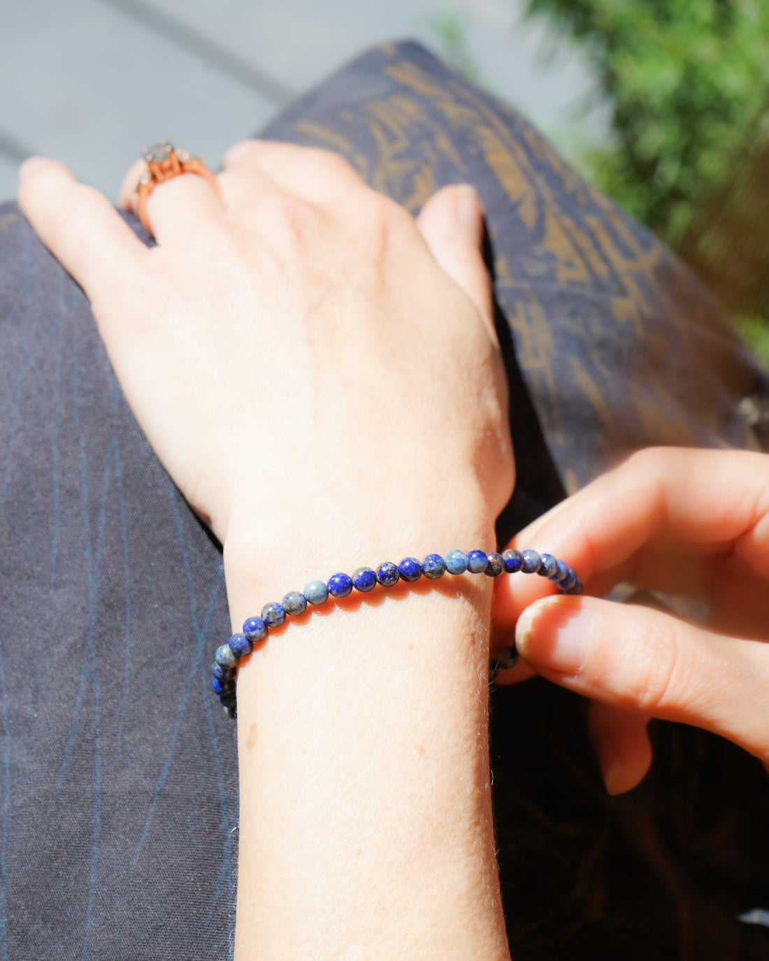 Lapis Lazuli Bracelet (4mm)