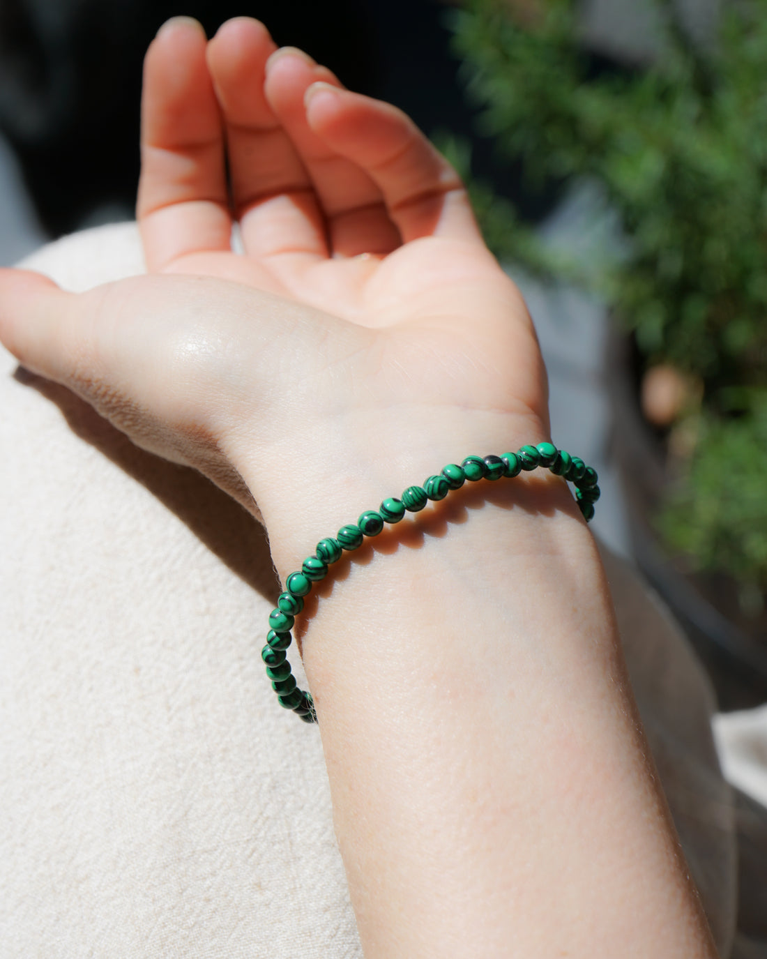 Malachite Bracelet (4mm)