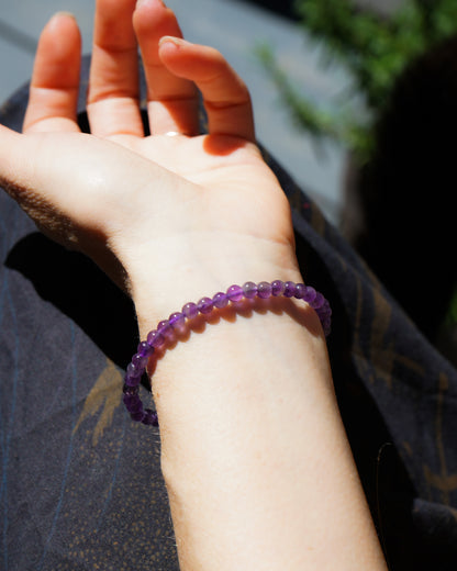 Amethyst Bracelet (4mm)