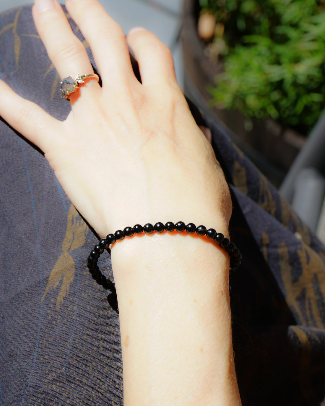 Black Tourmaline Bracelet (4mm)