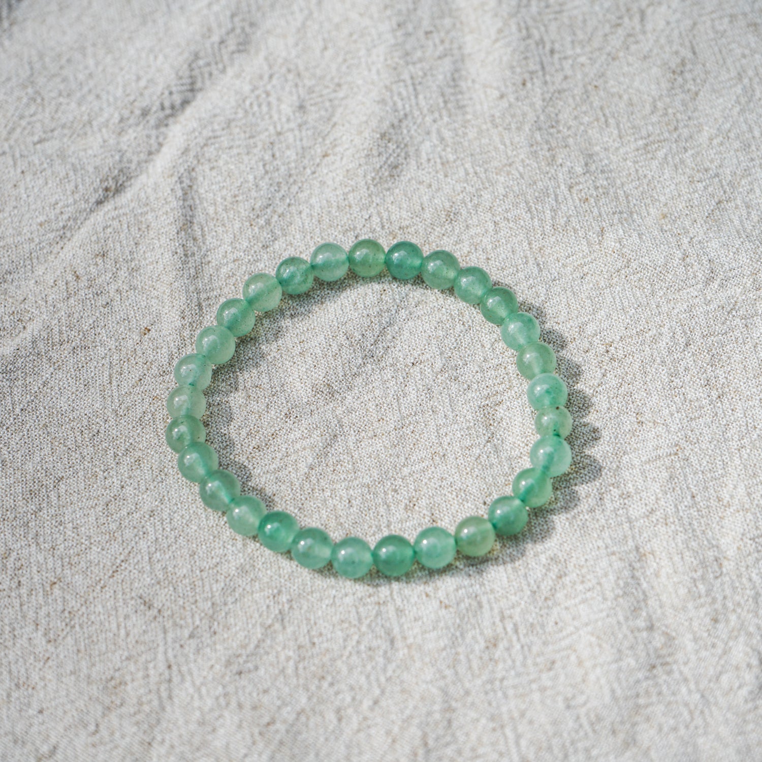 Jade Bead Bracelet (6mm)