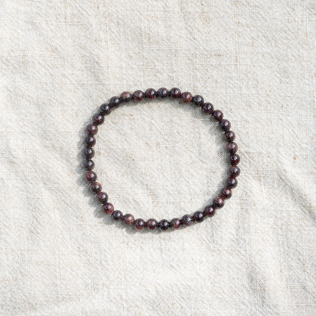 Garnet Bracelet (4mm)