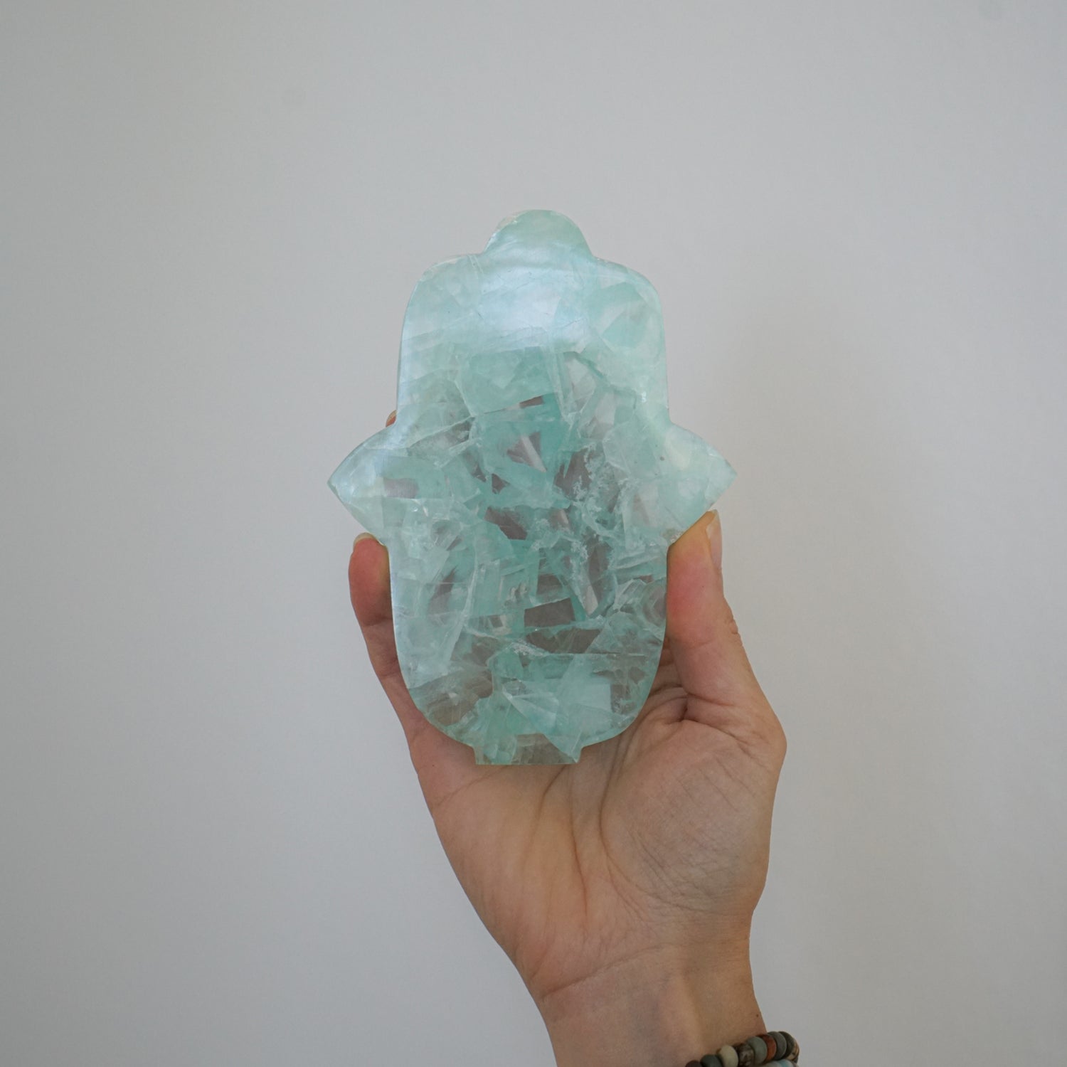 FLUORITE HAMSA
