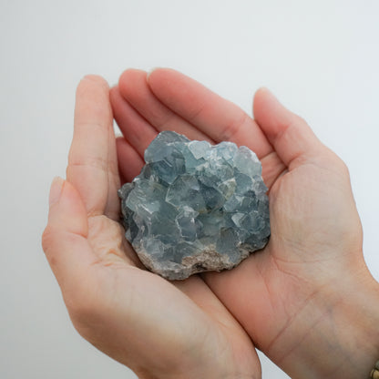 BLUE CELESTITE CLUSTER