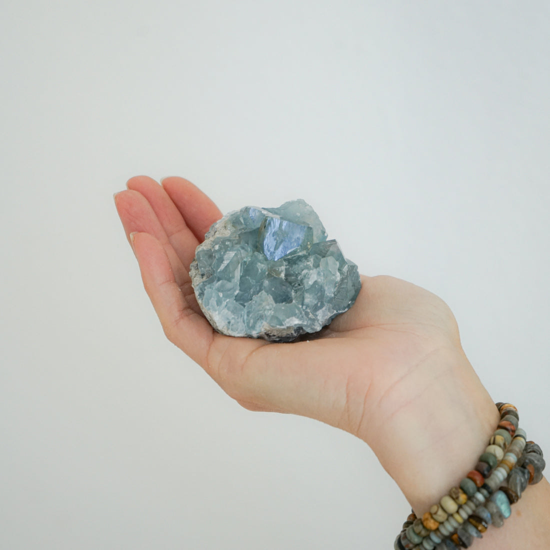BLUE CELESTITE CLUSTER
