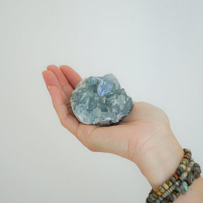 BLUE CELESTITE CLUSTER