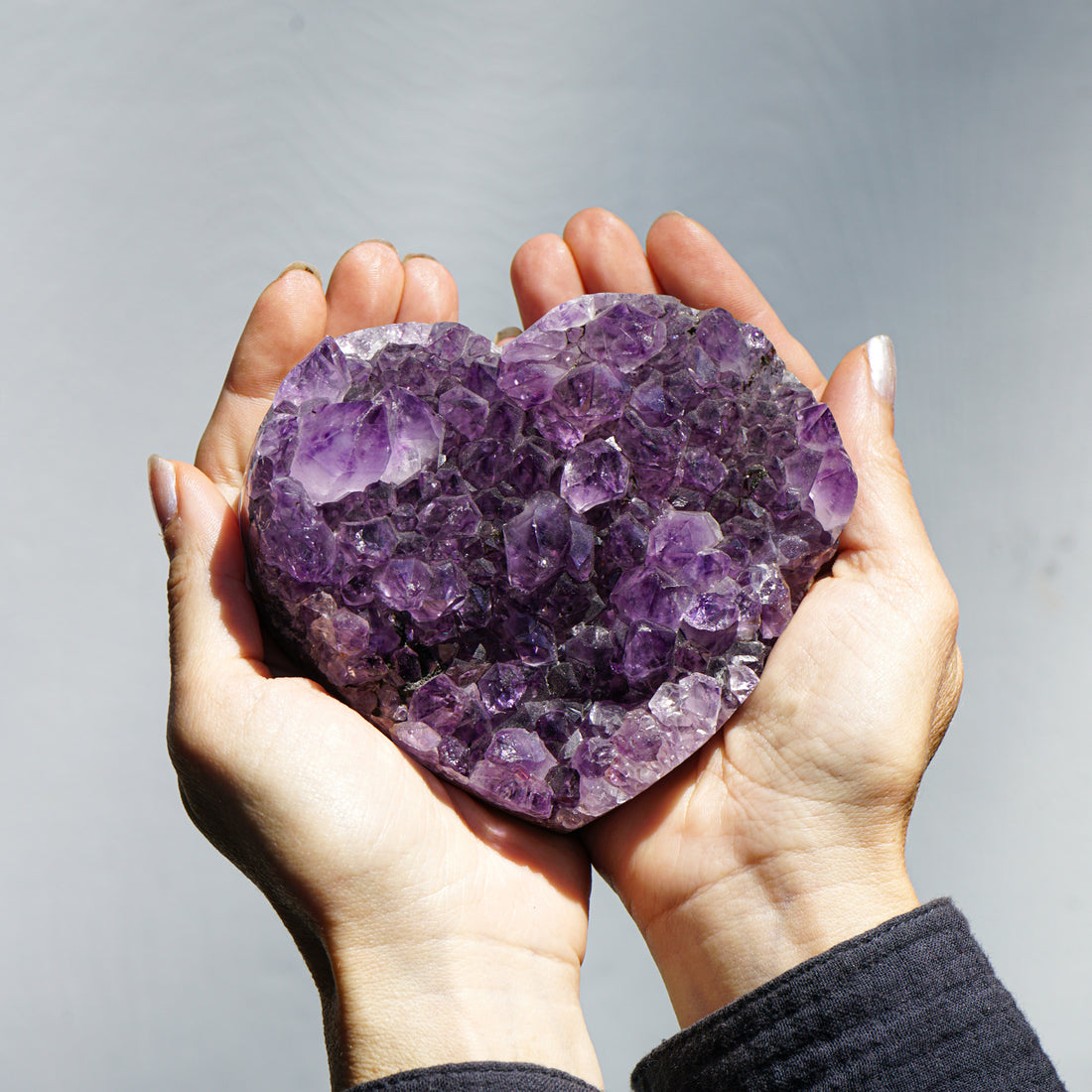 AMETHYST CLUSTER HEART
