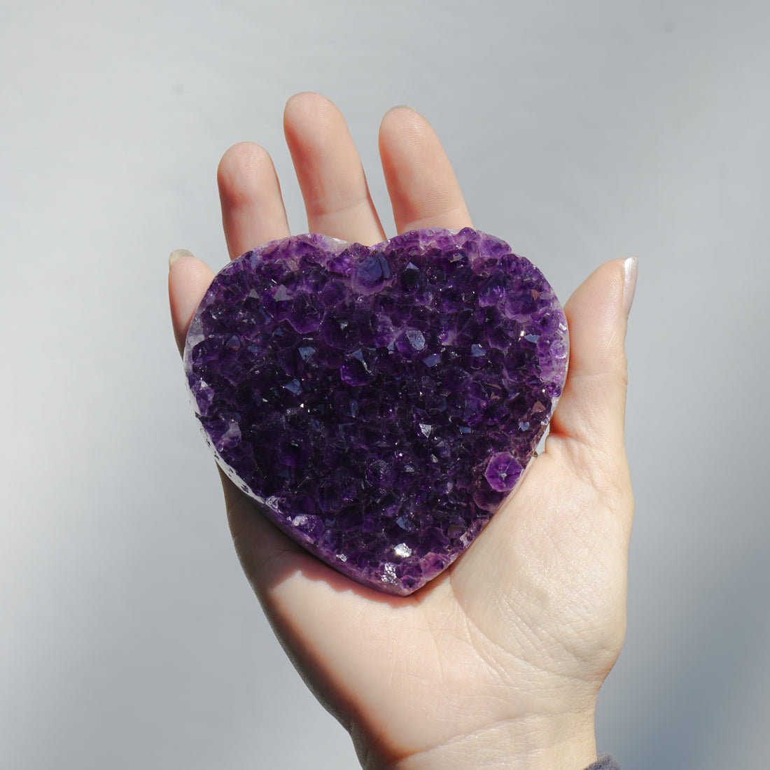 AMETHYST CLUSTER HEART
