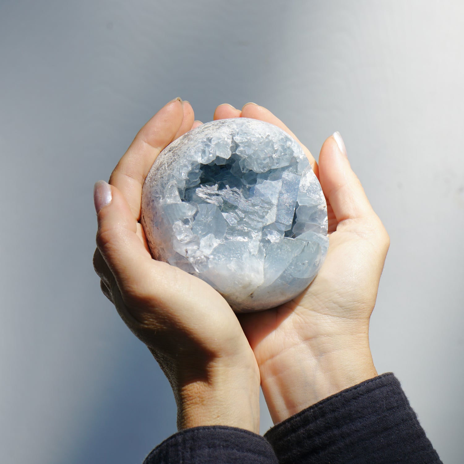 BLUE CELESTITE SPHERE