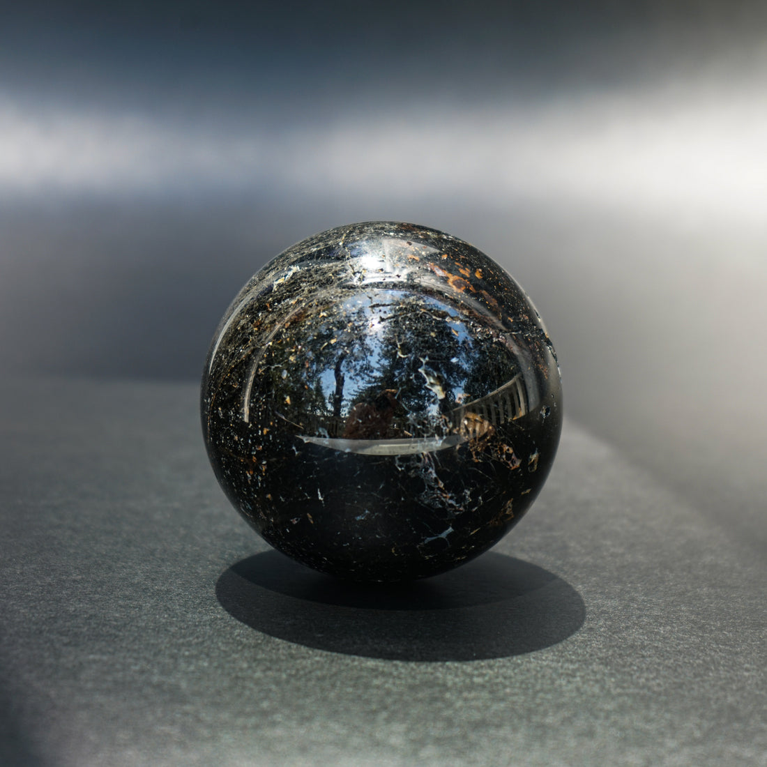 BLACK TOURMALINE SPHERE