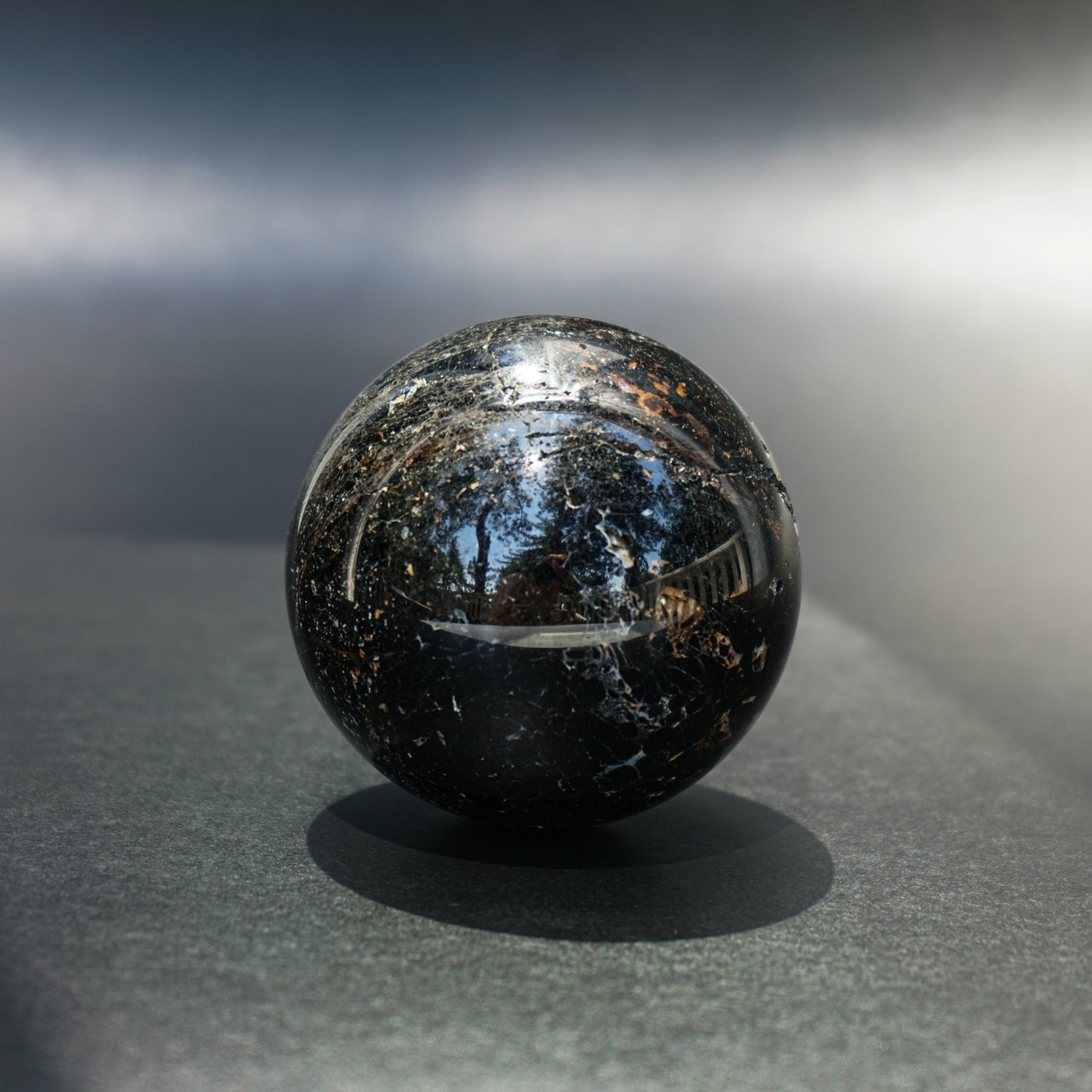 BLACK TOURMALINE SPHERE
