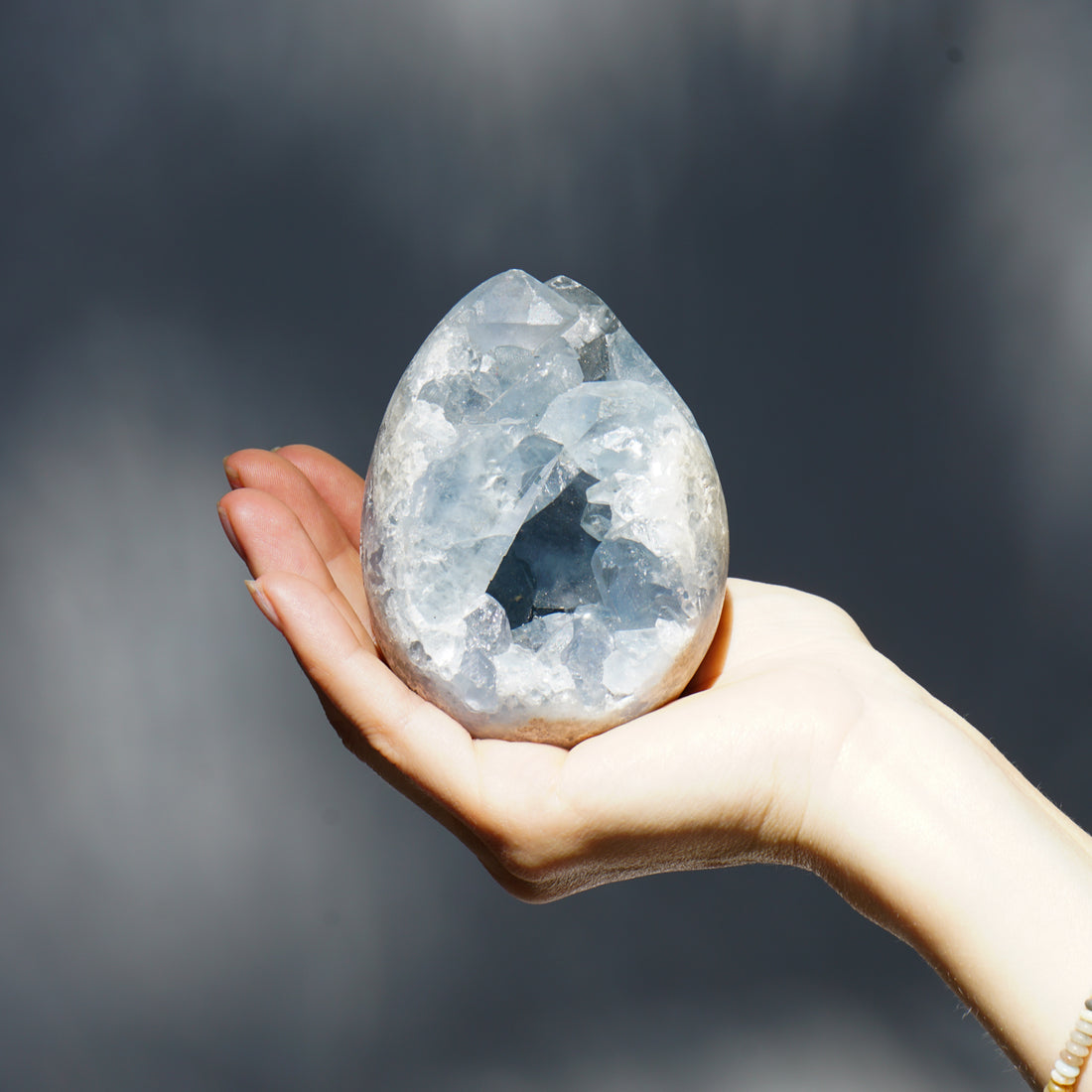 BLUE CELESTITE EGG