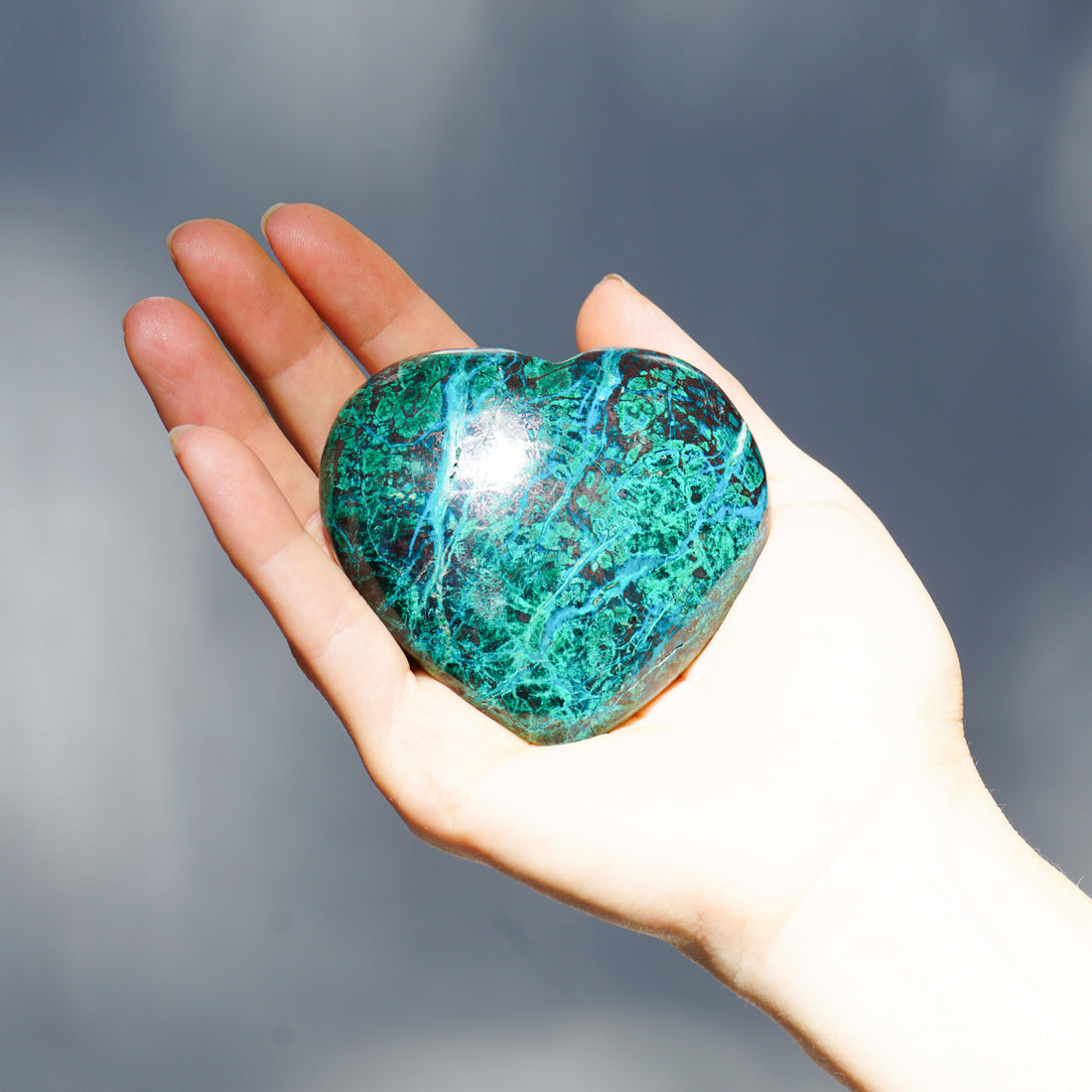 CHRYSOCOLLA HEART