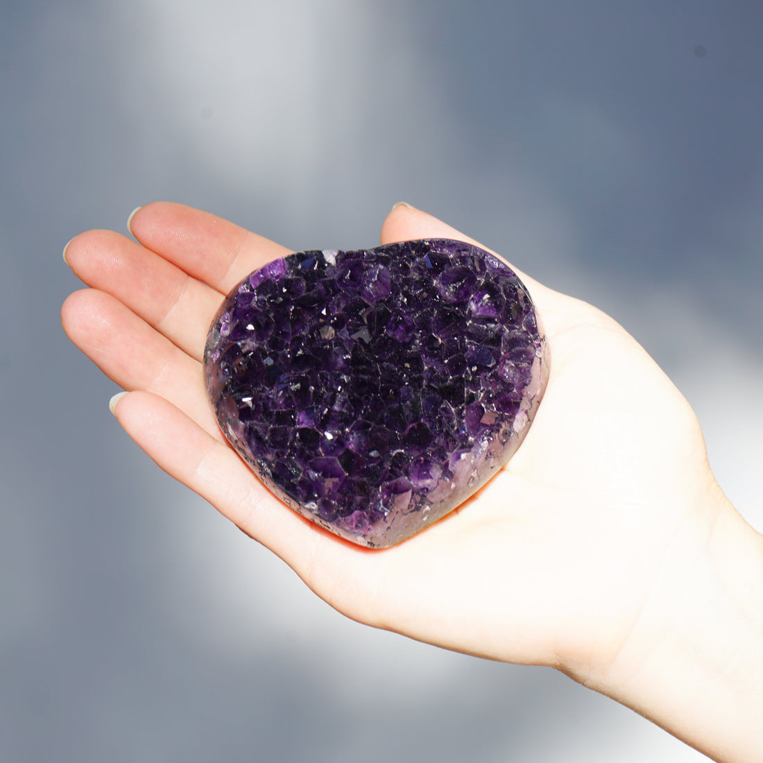 AMETHYST CLUSTER HEART