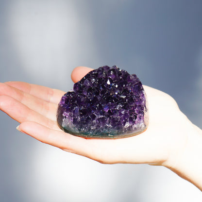 AMETHYST CLUSTER HEART