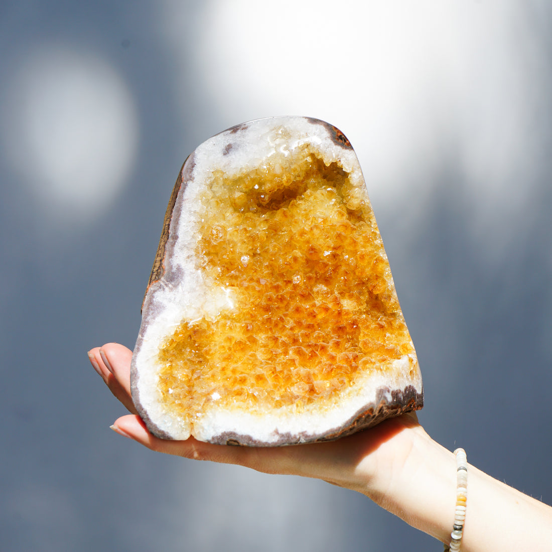 CITRINE GEODE CLUSTER