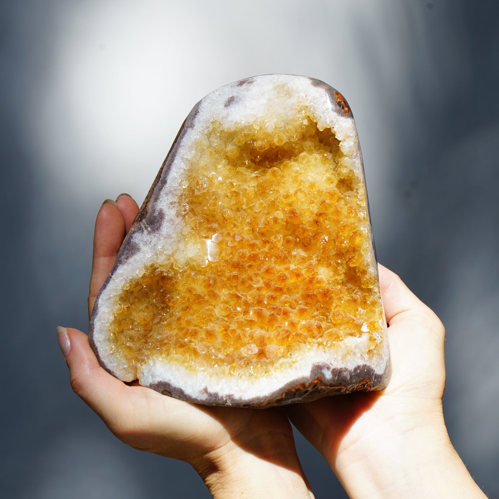 CITRINE GEODE CLUSTER