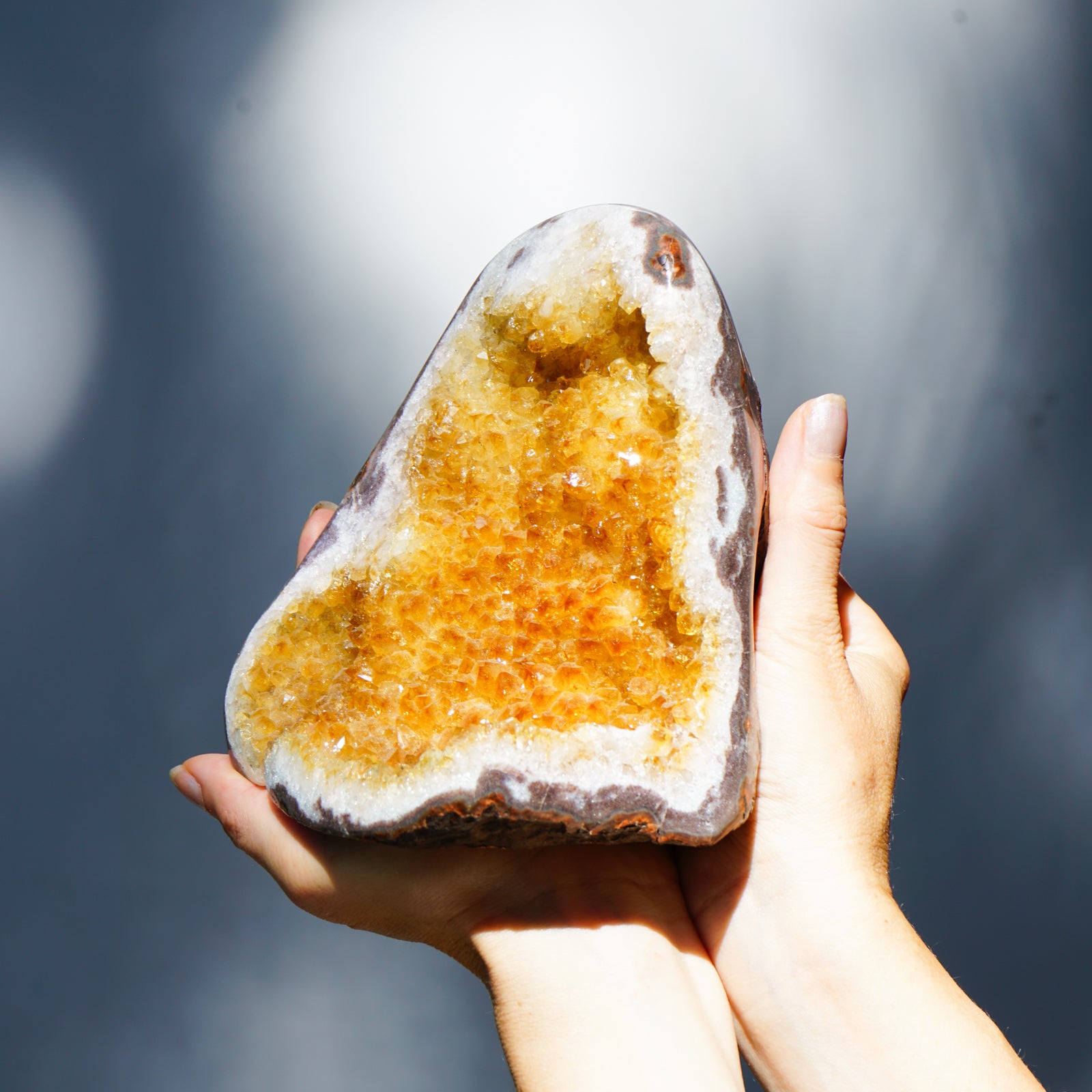 CITRINE GEODE CLUSTER