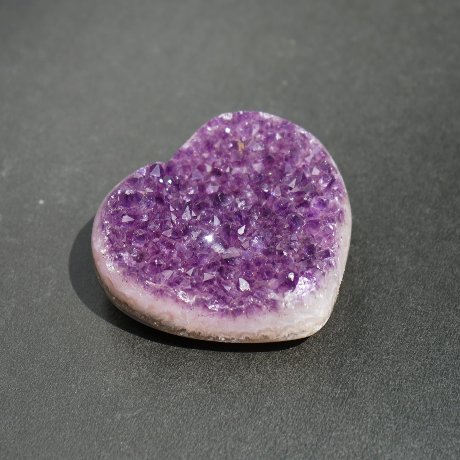 AMETHYST CLUSTER HEART