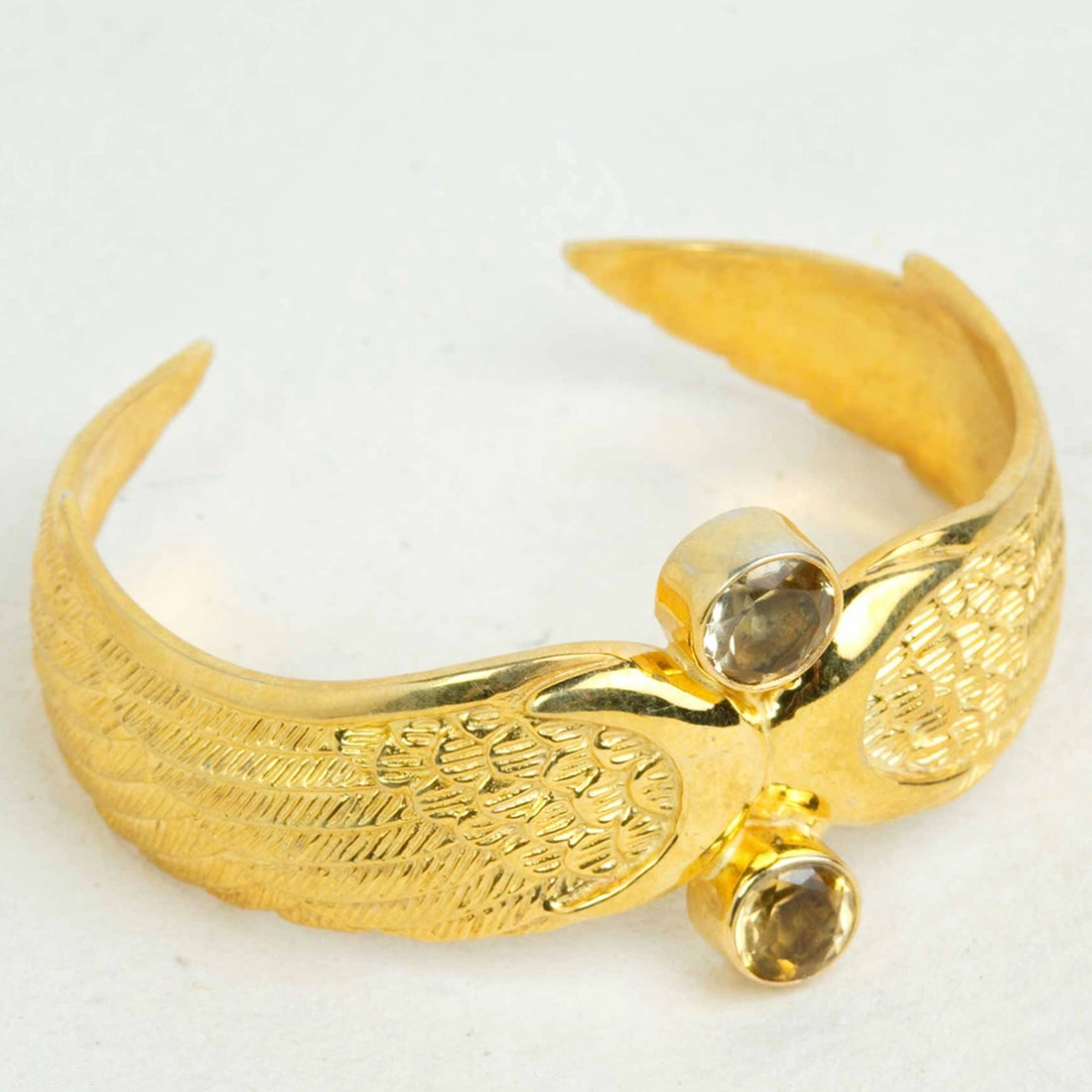 ISIS GUARDIAN WINGS CUFF WITH CITRINE