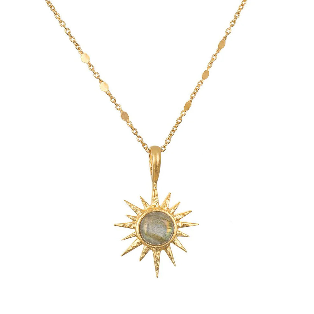 North Star Labradorite Starburst Necklace