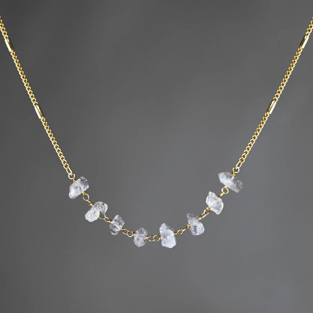 Herkimer 8 Diamond Chocker Necklace