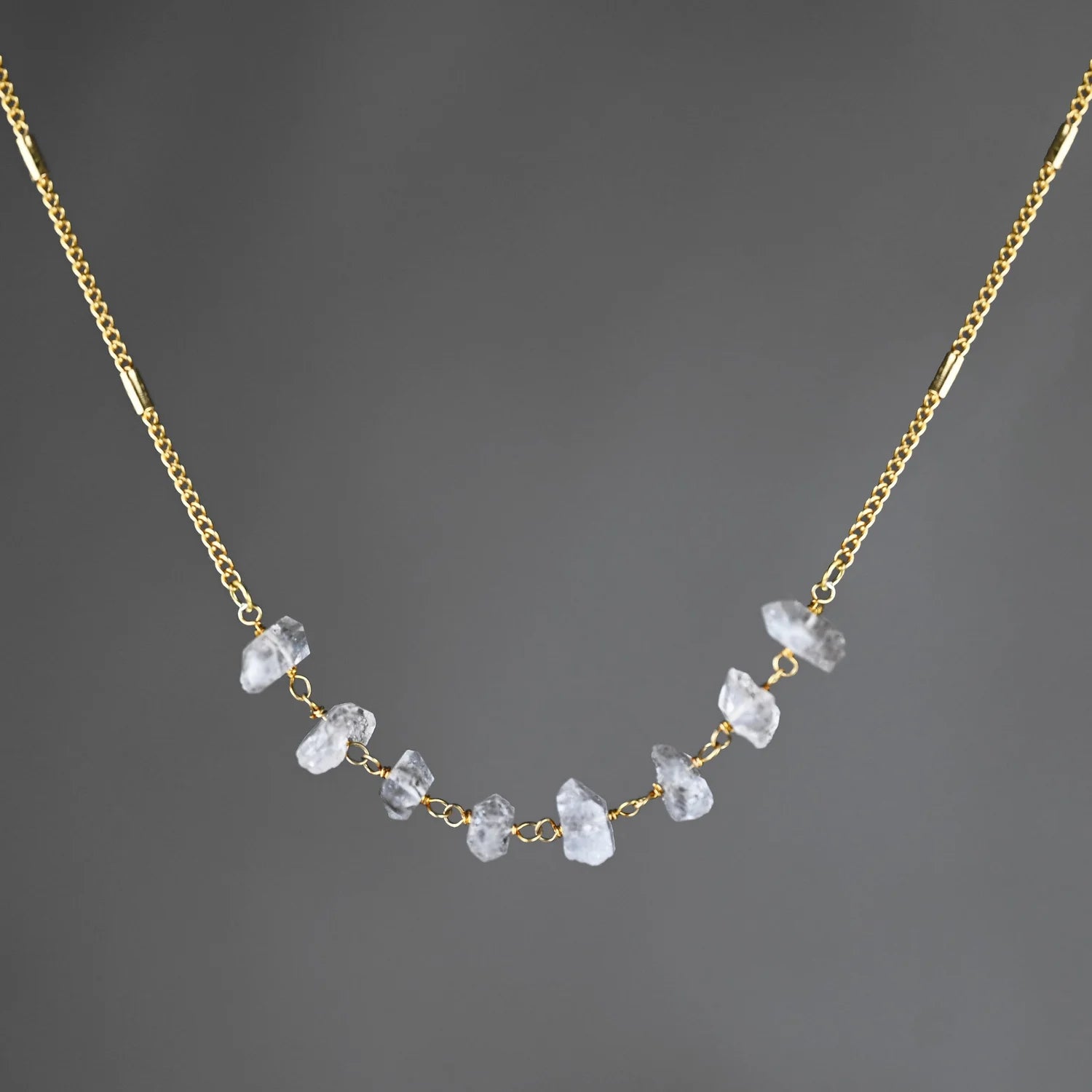 Herkimer 8 Diamond Chocker Necklace