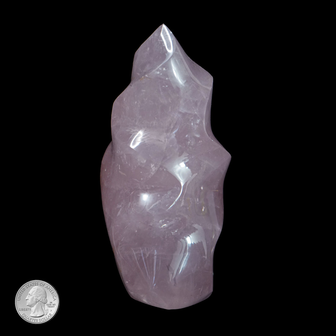 ROSE QUARTZ TWISTED FLAME