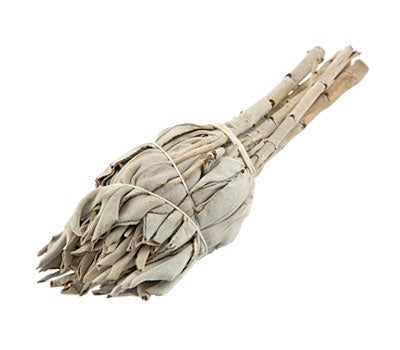 WHITE SAGE SMUDGE STICK (TORCH STYLE) - 4 INCHES