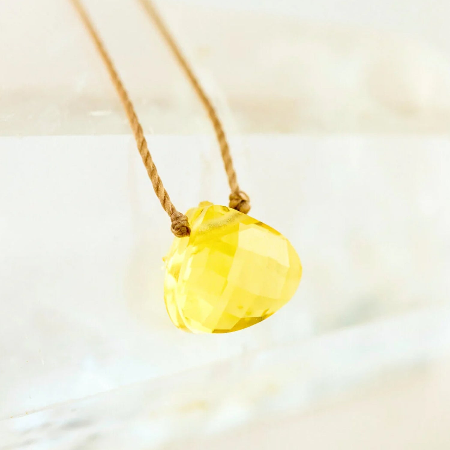 Joy Yellow Quartz Necklace