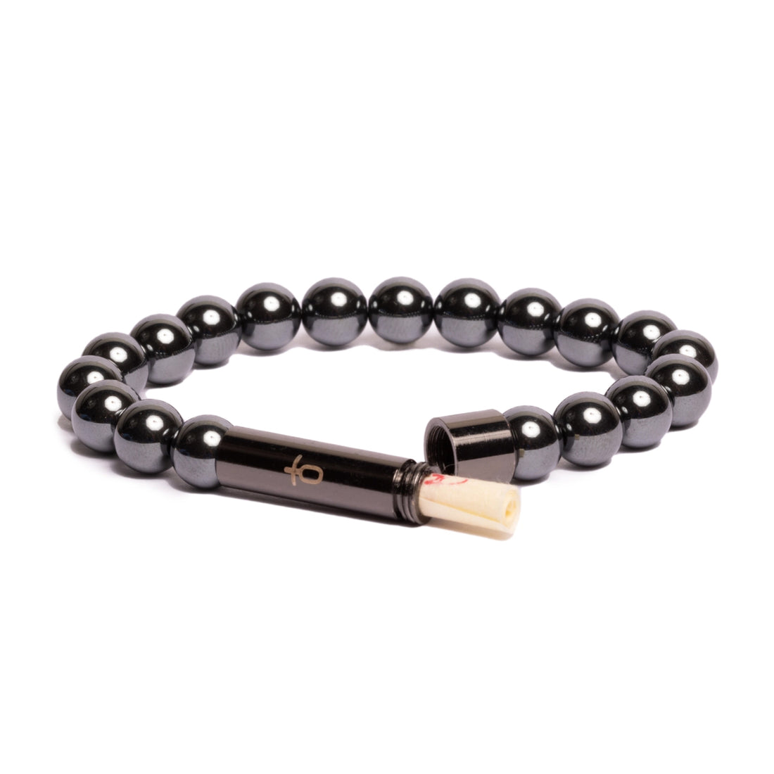 POLISHED HEMATITE INTENTION BRACELET - REGULAR
