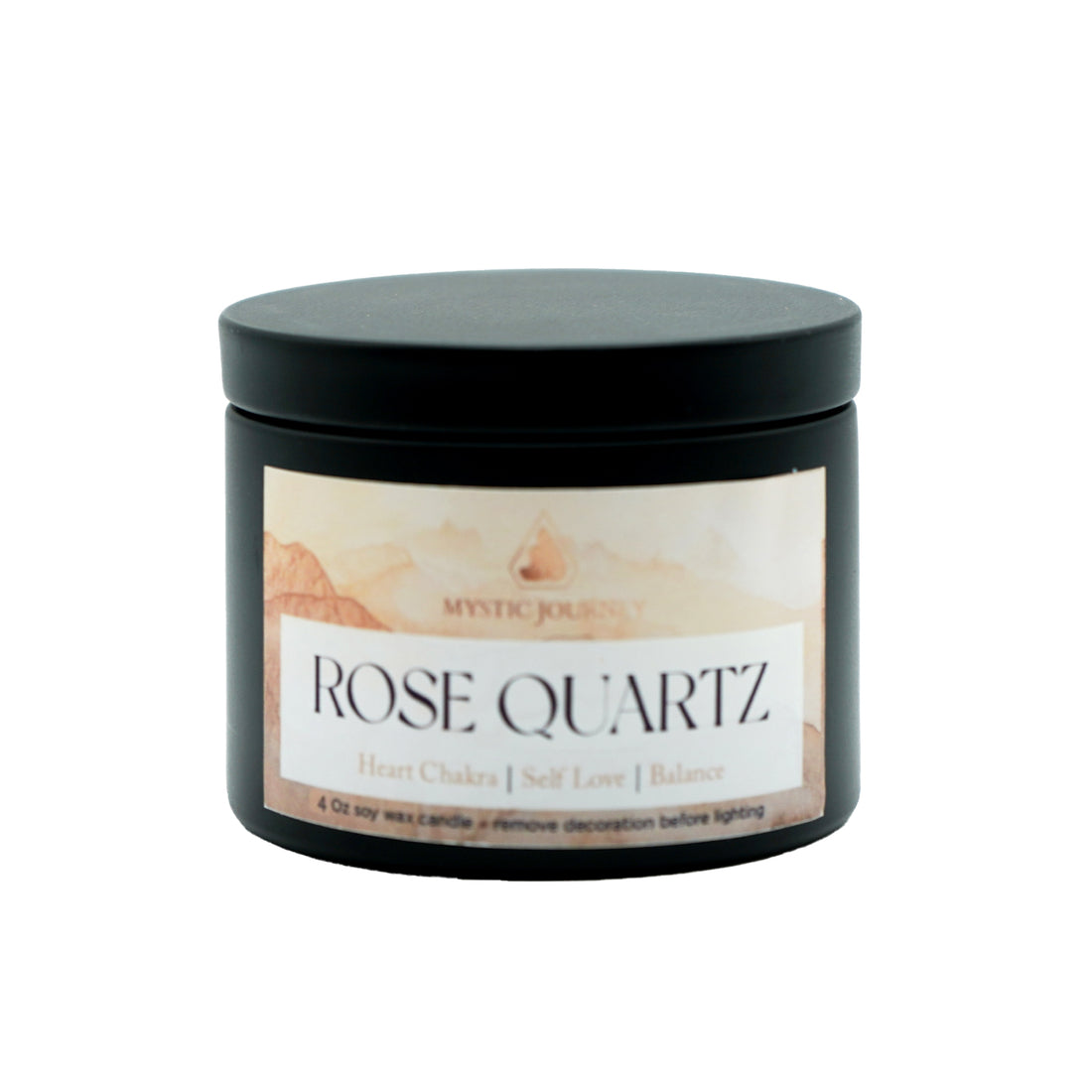 ROSE QUARTZ CANDLE 4OZ