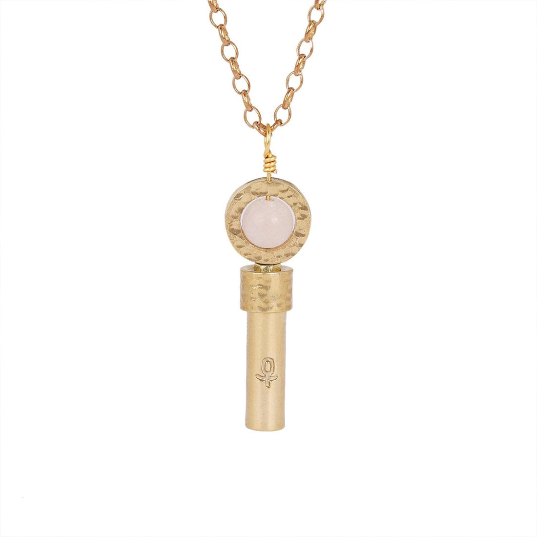 MATTE ROSE QUARTZ INTENTION NECKLACE