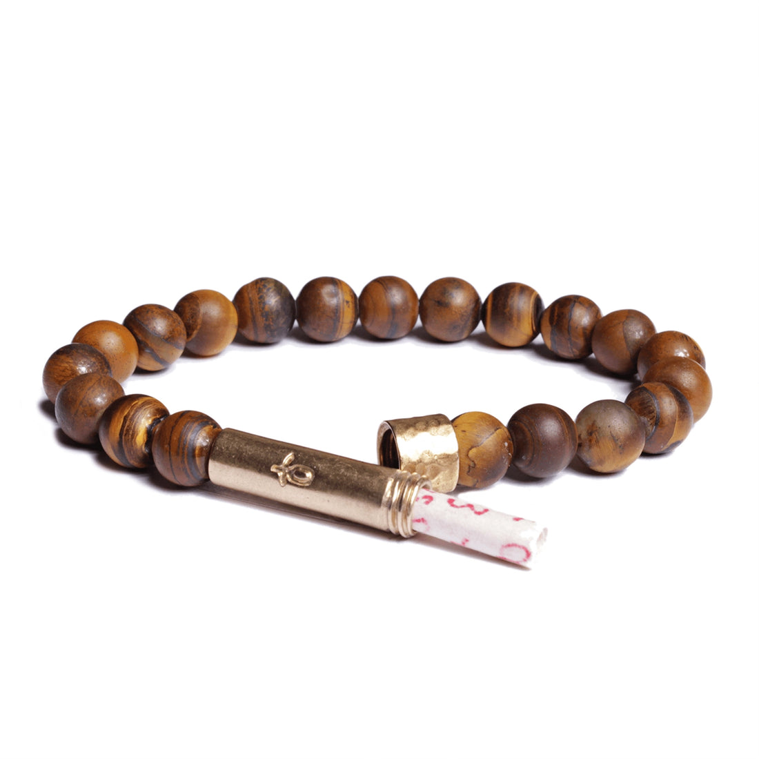 MATTE TIGER EYE INTENTION BRACELET - REGULAR