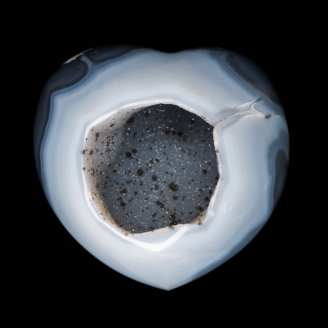 AGATE DRUZY HEART