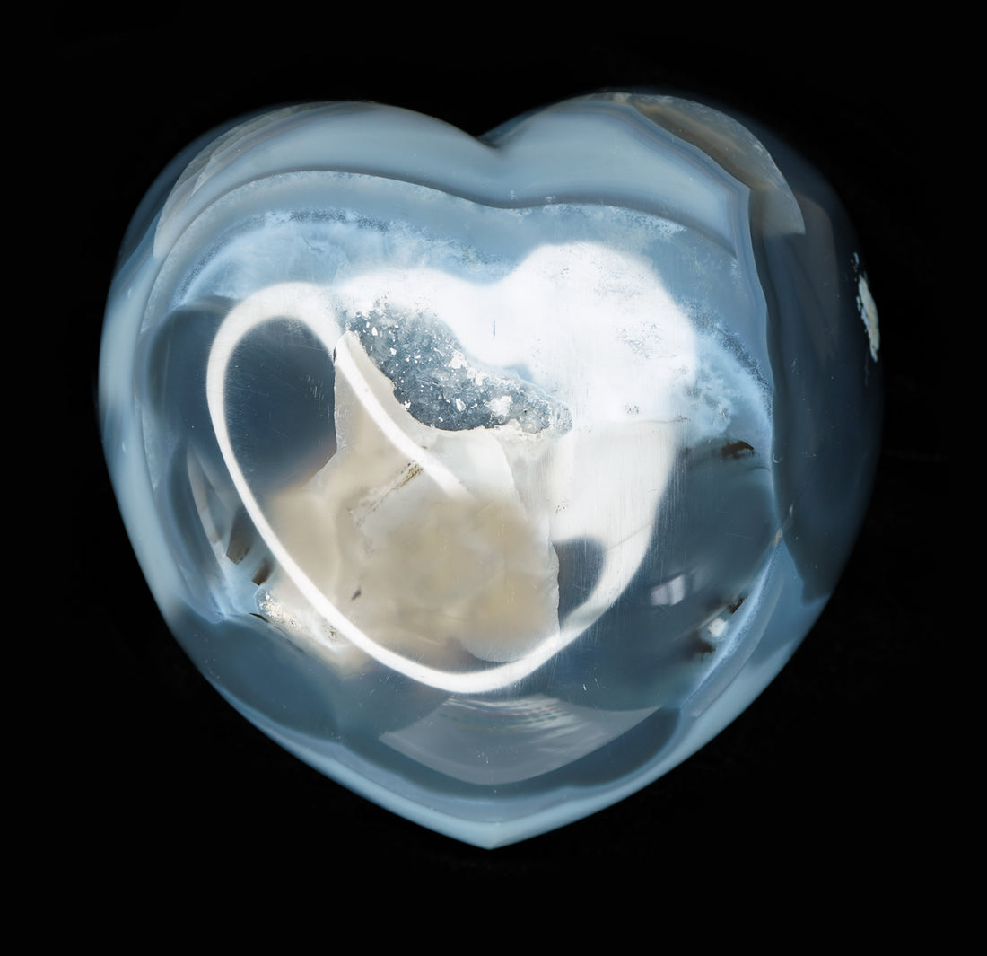 AGATE DRUZY HEART