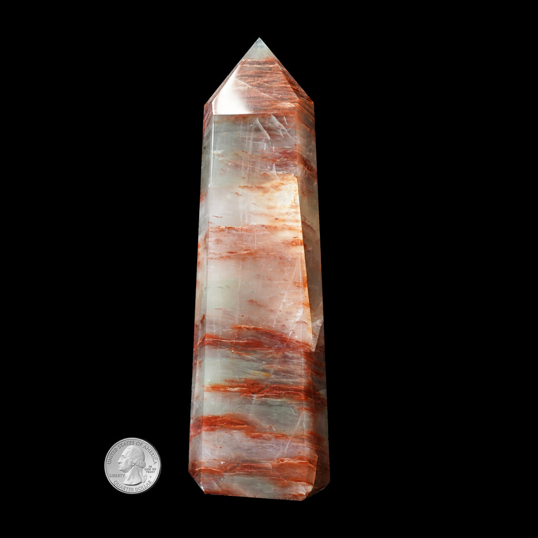 ARAGONITE & QUARTZ POINT