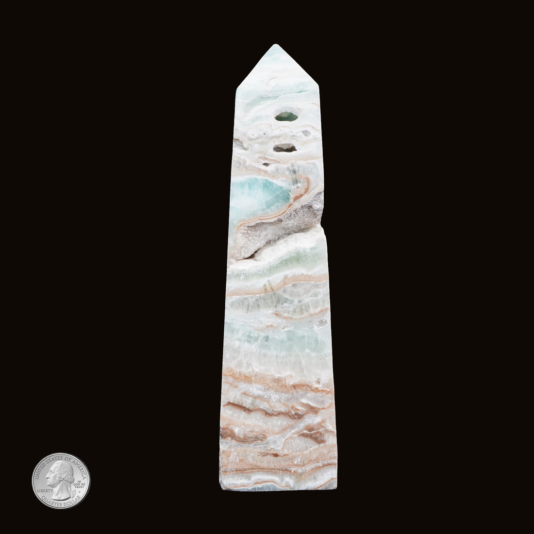 BLUE CARIBBEAN CALCITE POINT