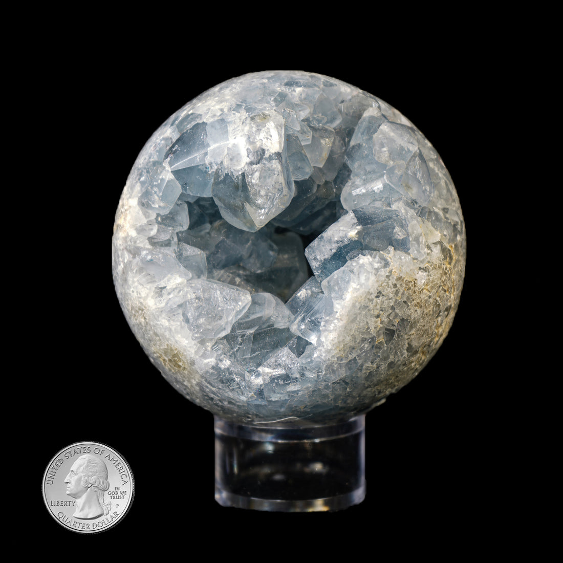BLUE CELESTITE SPHERE