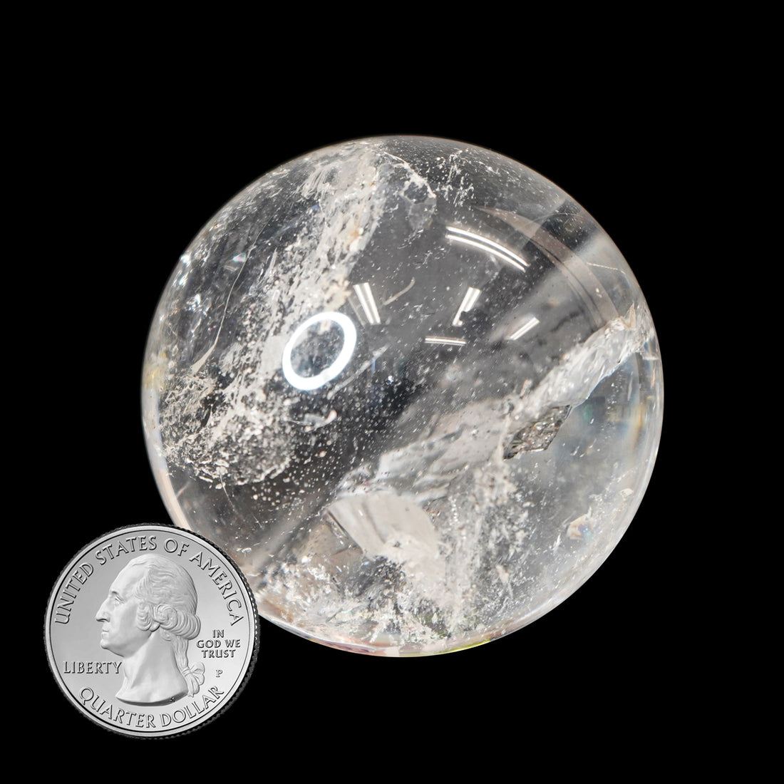 CLEAR QUARTZ SPHERE