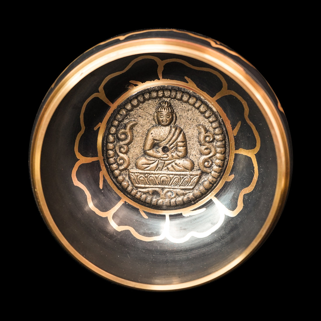 BUDDHA BOTTOM METAL HIMALAYAN SINGING BOWL